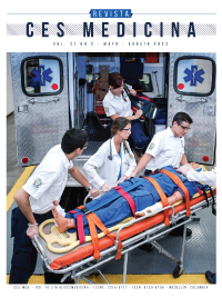 Portada Revista CES Medicina Vol 37 no. 2 2023