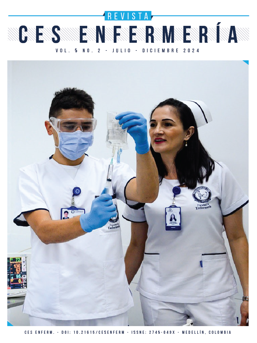 Portada Revista CES Enfermería Vol 5 no. 2 2024