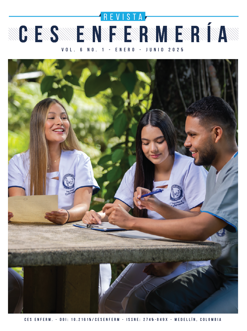 Portada Revista CES Enfermería Vol 6 no. 1 2025