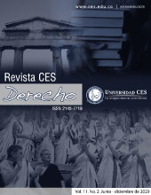 					Ver Vol. 11 Núm. 2 (2020): CES Derecho
				
