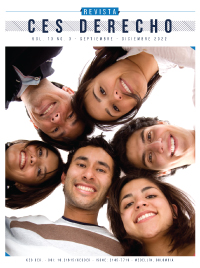Portada Revista CES Derecho Vol 13 no. 3 2022