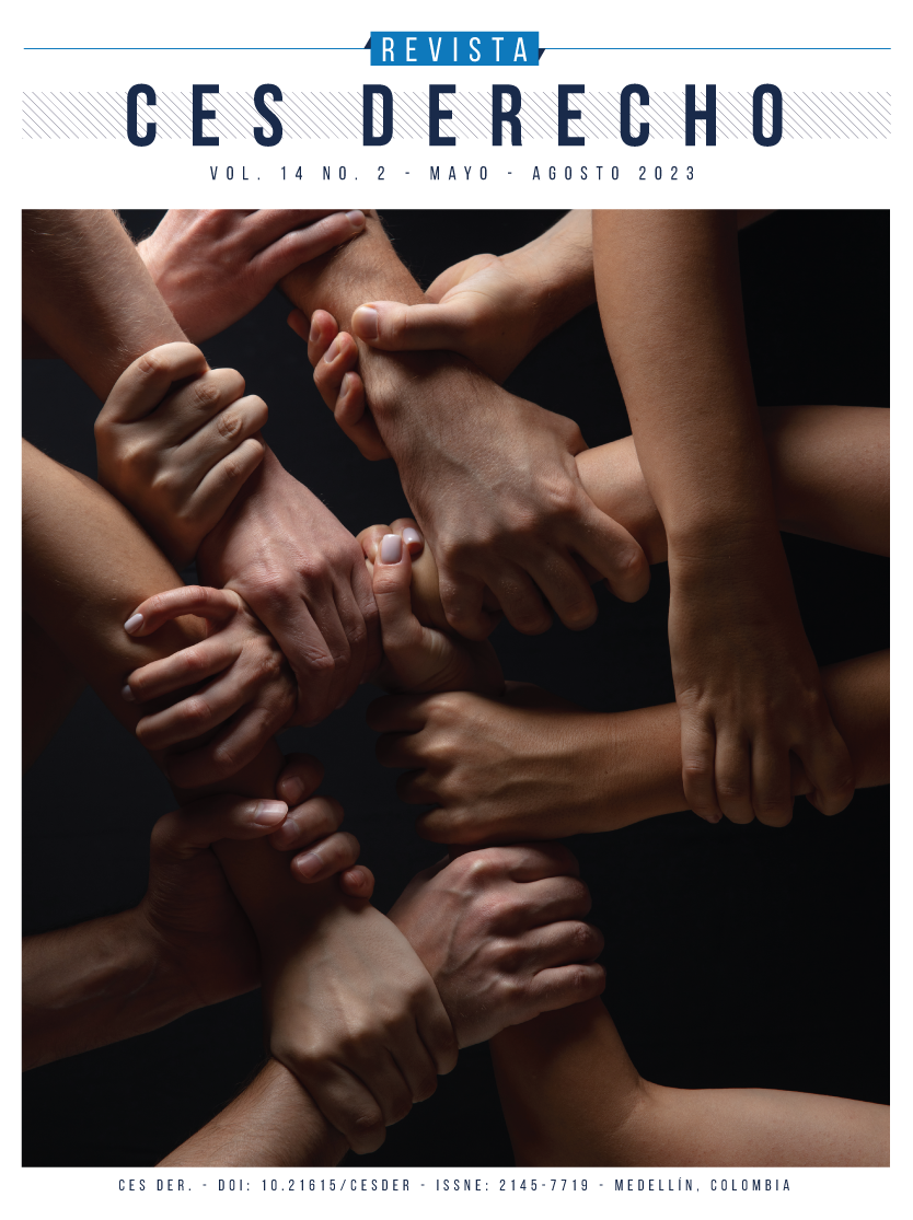Portada Revista CES Derecho Vol 16 no. 3 2023